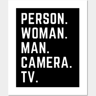 Person Woman Man Camera TV Posters and Art